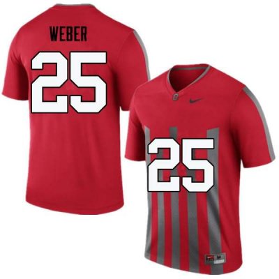 Men's Ohio State Buckeyes #25 Mike Weber Throwback Nike NCAA College Football Jersey Freeshipping YSG2644UT